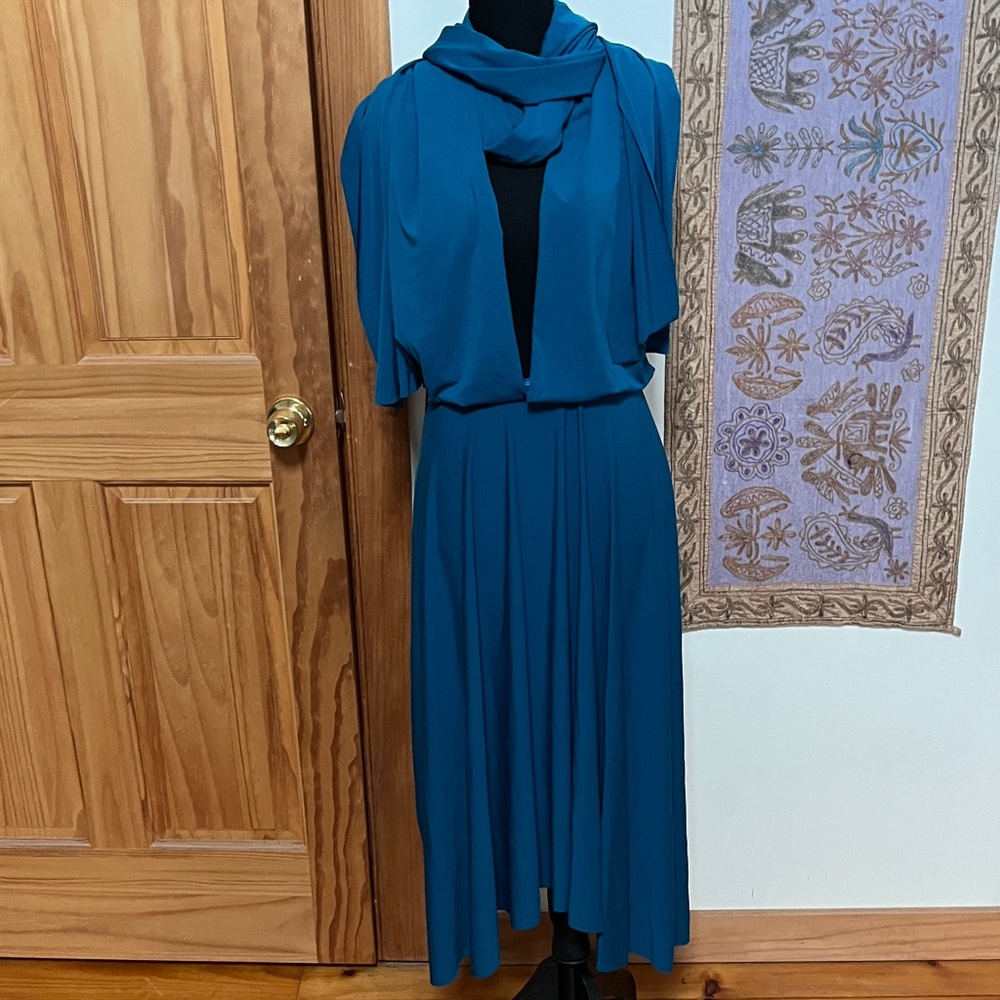 Moda International Teal Maxi Dress
